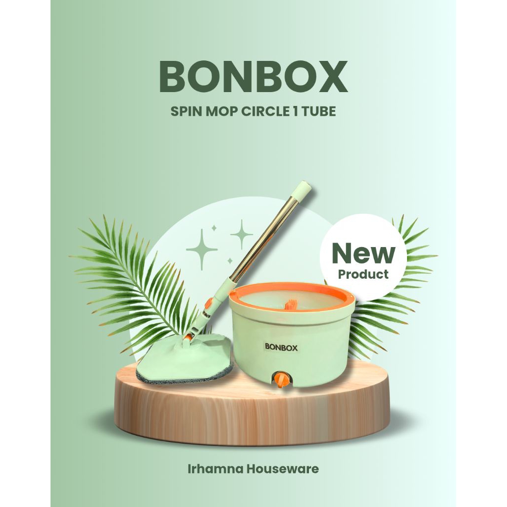 Wring Spin Mop อัตโนมัติ 1 หลอด Spin Mop BONBOX