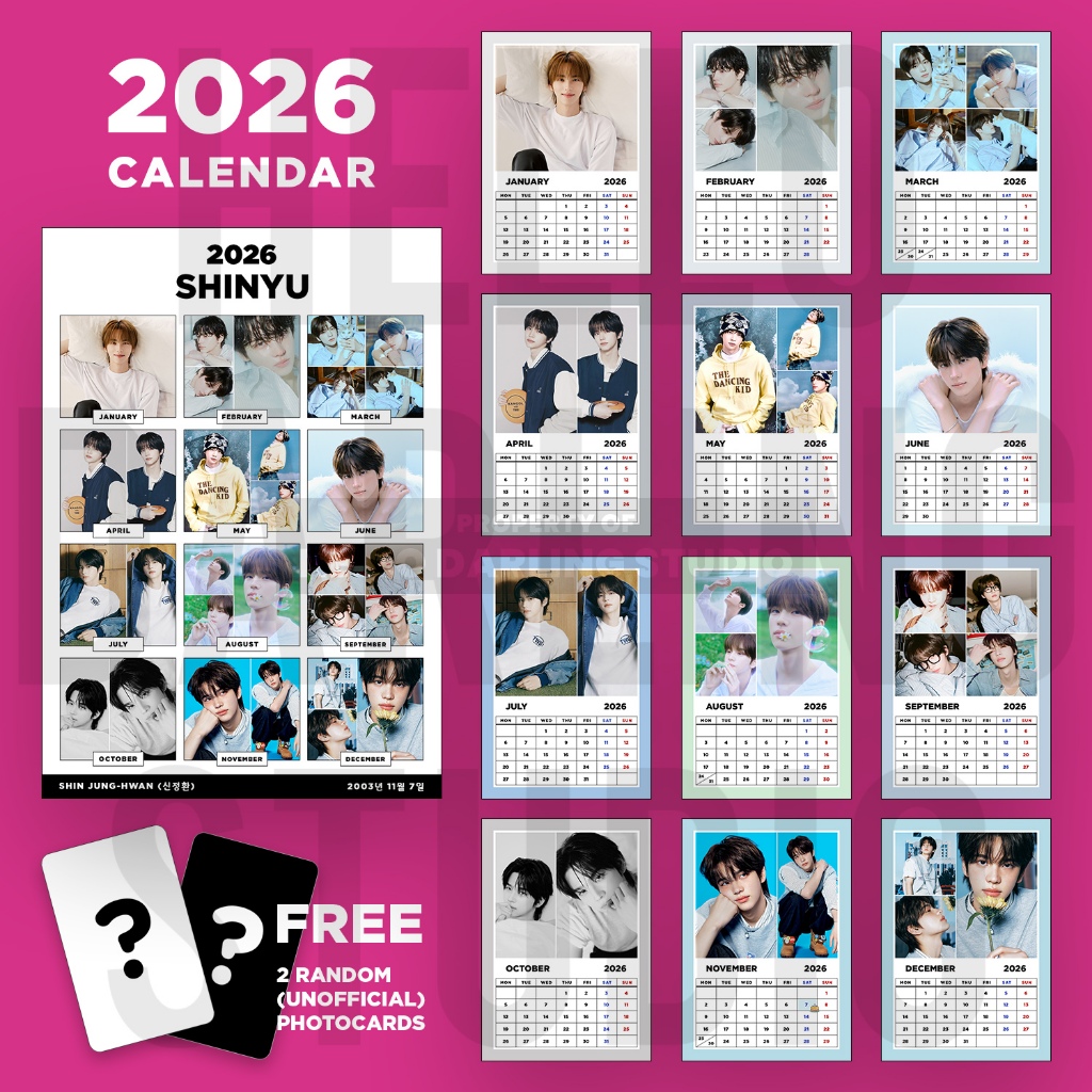 ปฏิทินKpop 2026 TWS SHINYU