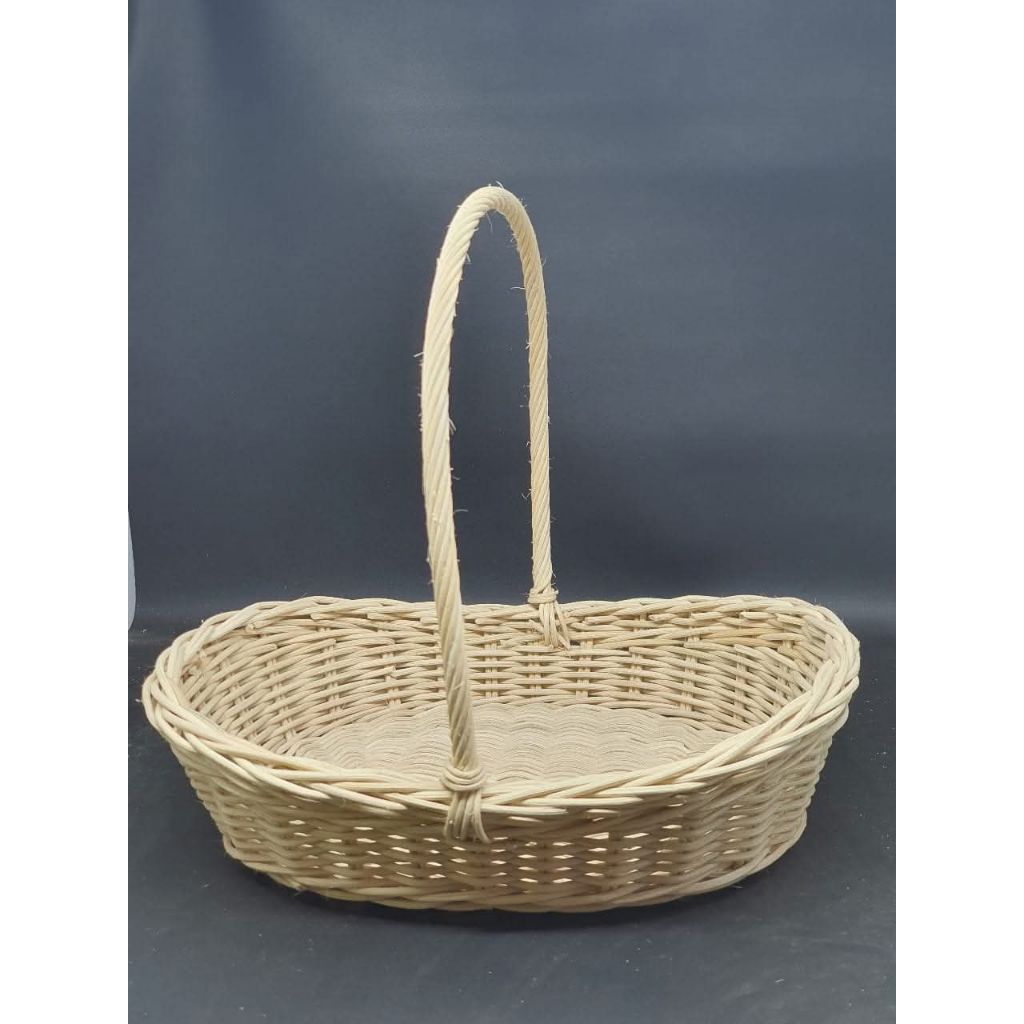 RATTAN STEM PARCEL BASKET