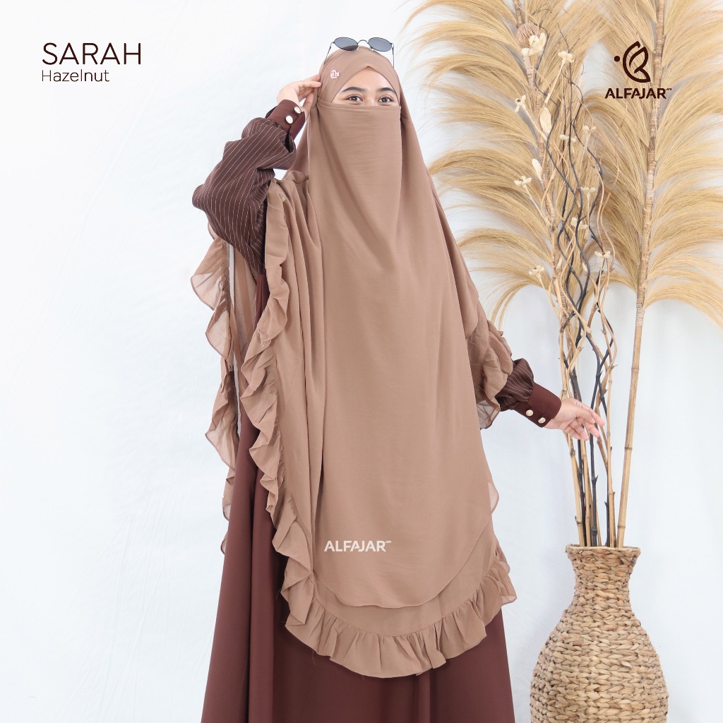 Alfajar - Frenchkhimar Ceruty Jumbo SARAH สองชั้นฟรี Cadar Tali Rempel / Hijab Cadar Ceruty