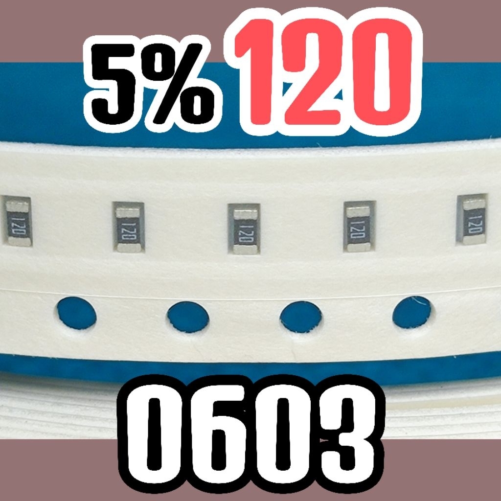 10 ชิ้น ตัวต้านทานชิป smd 120 12R 5% ขนาด 1608 0603 12ohm 12 โอห์ม