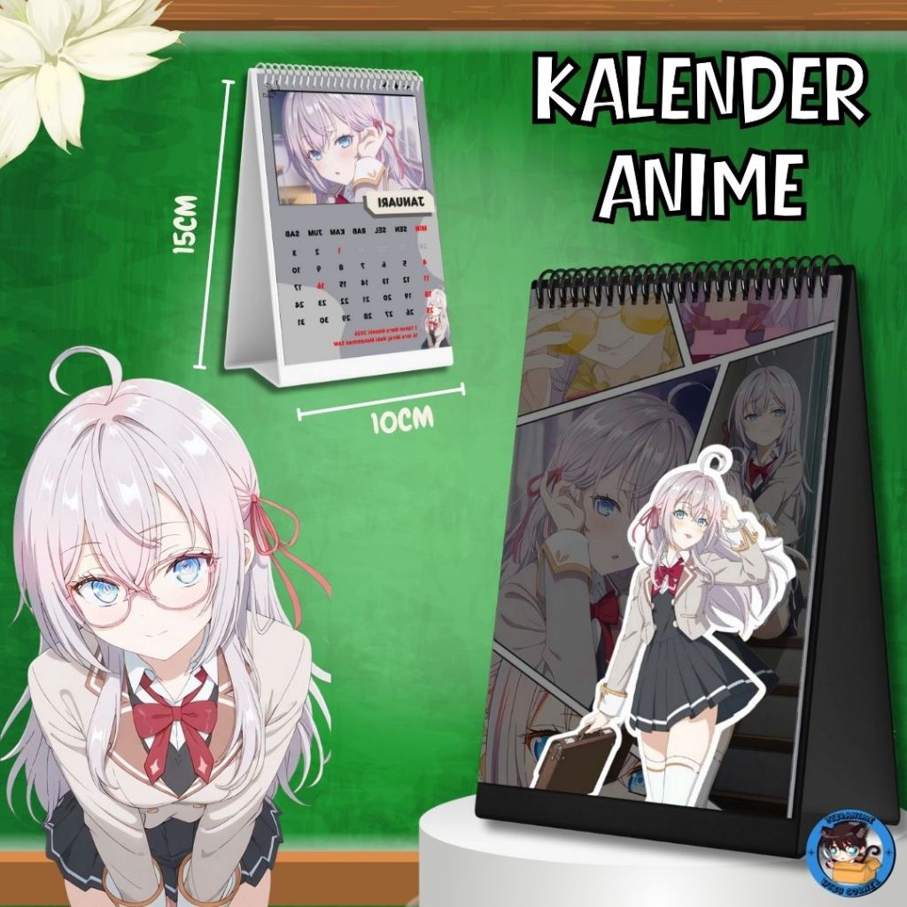 ANIME CALENDAR 2026 / ALYA ROSHIDRE CALENDAR 2026 / ROSHIDRE ALYA DESK CALENDAR