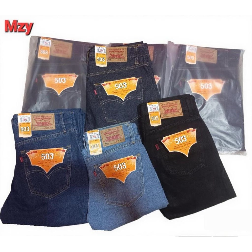 _STANDARD JEANS REGULAR LENGTH JEANS/STANDARD/MENS REGULAR PANTS/SIZES 28 ถึง 38