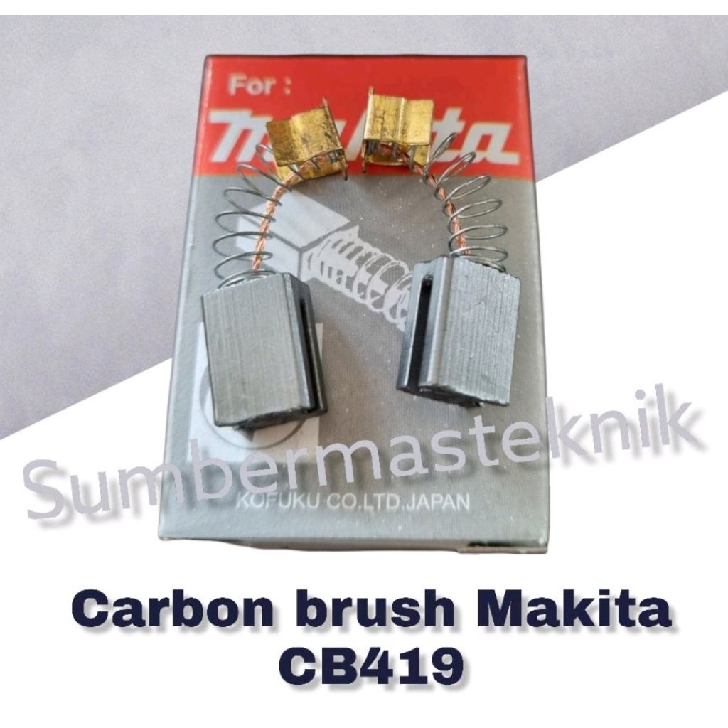 แปรงคาร์บอน MAKITA M9204 CB419 CHARCOAL SPUL CB MAKITA M 9204 CB 419 PLAIN