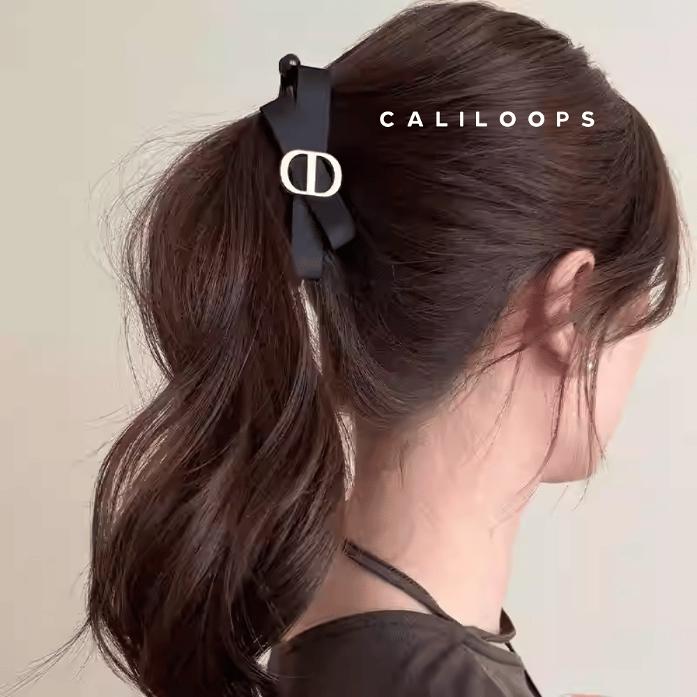 Caliloops Banana Hair Clip Jedai Ribbon Women กิ๊บติดผมสไตล์เกาหลี Banana Lunaris