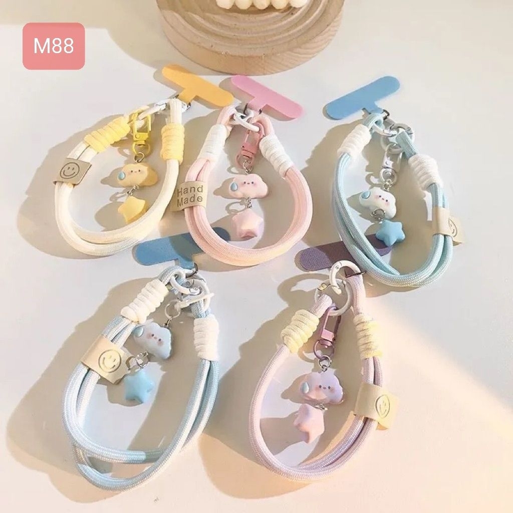 HP GANTUNGAN [M88] เคสโทรศัพท์น่ารัก STAR CLOUD PENDANT LANYARD