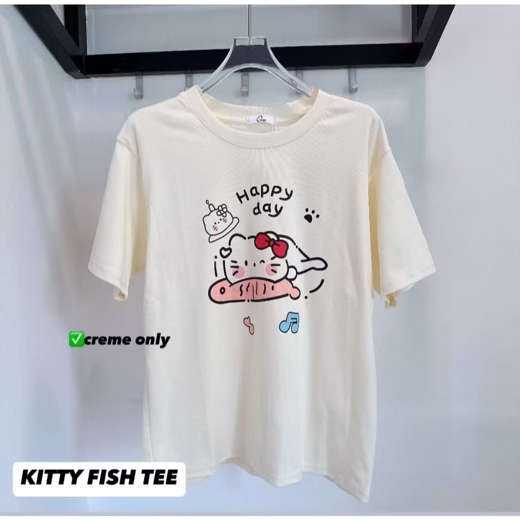 OUNIE - KITTY FISH TEE