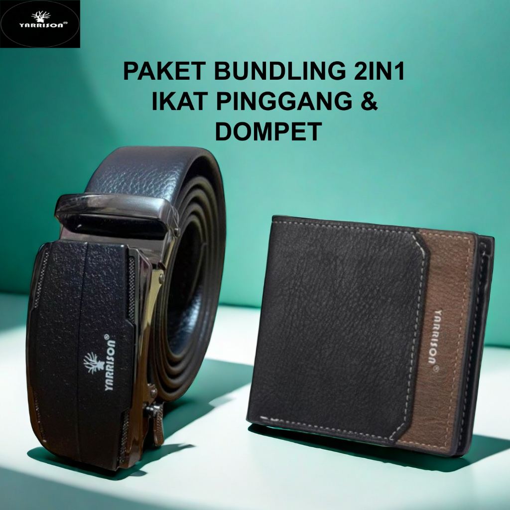 [เข็มขัด Yarrison]เข็มขัด / กระเป๋าสตางค์ Yarrison Mebius สีดํา