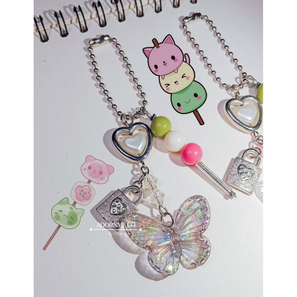 GANTUNGAN Bag Charm Dango Wings โดย Adirnme/Dango Bag Hanger/Key Chain