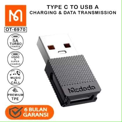 MCDODO Converter Type C Female เป็น USB A OT-6970 - แปลงอะแดปเตอร์ USB / Converter Mcdodo