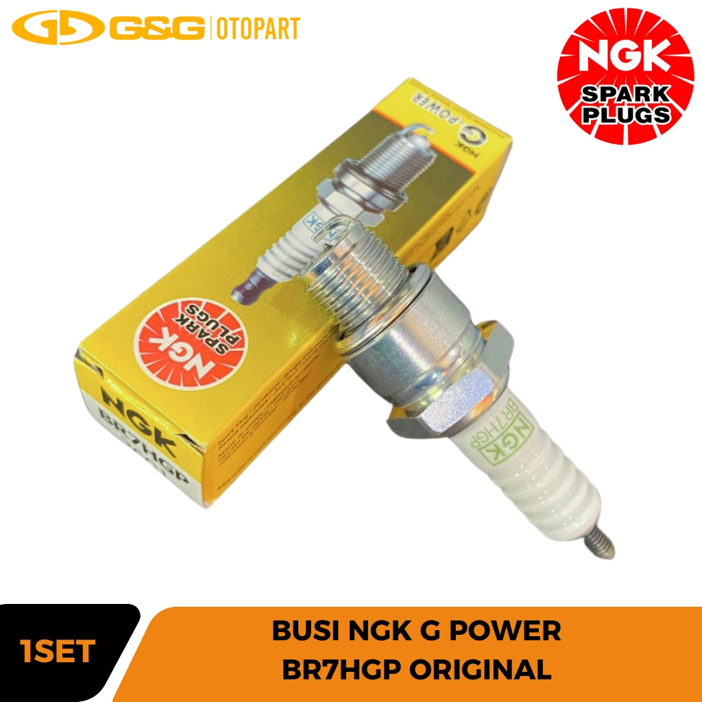 หัวเทียนเกลียวสั้น NGK G Power BR7HGP RX KING F1Z 2-Stroke
