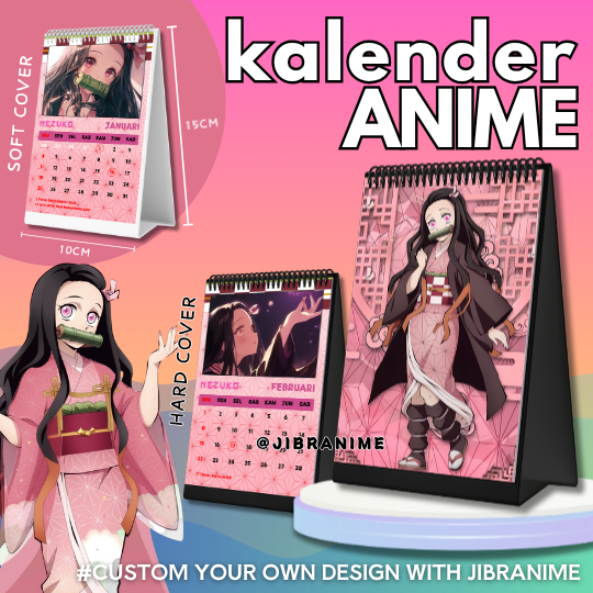 ANIME CALENDAR 2026 / NEZUKO ANIME CALENDAR 2026 / DESK CALENDAR 2026 KIMETSU NO YAIBA [CUSTOMIZED]