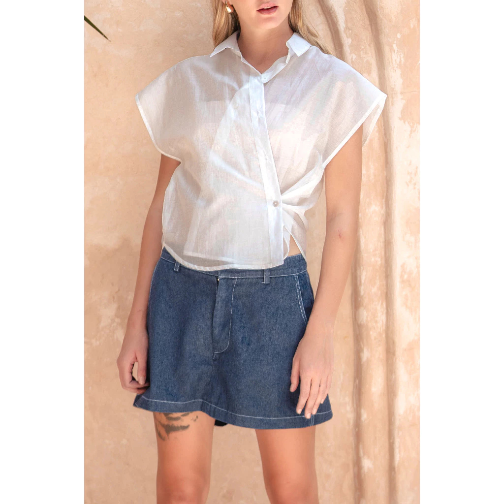 Kivee - Rune Skort DarkDenim