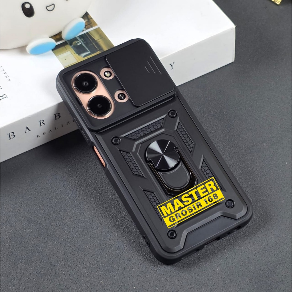 POCO C85 CASE ROBOT CASE TRANSFORMER SLIDE BLACK เฉพาะเคส POCO C85