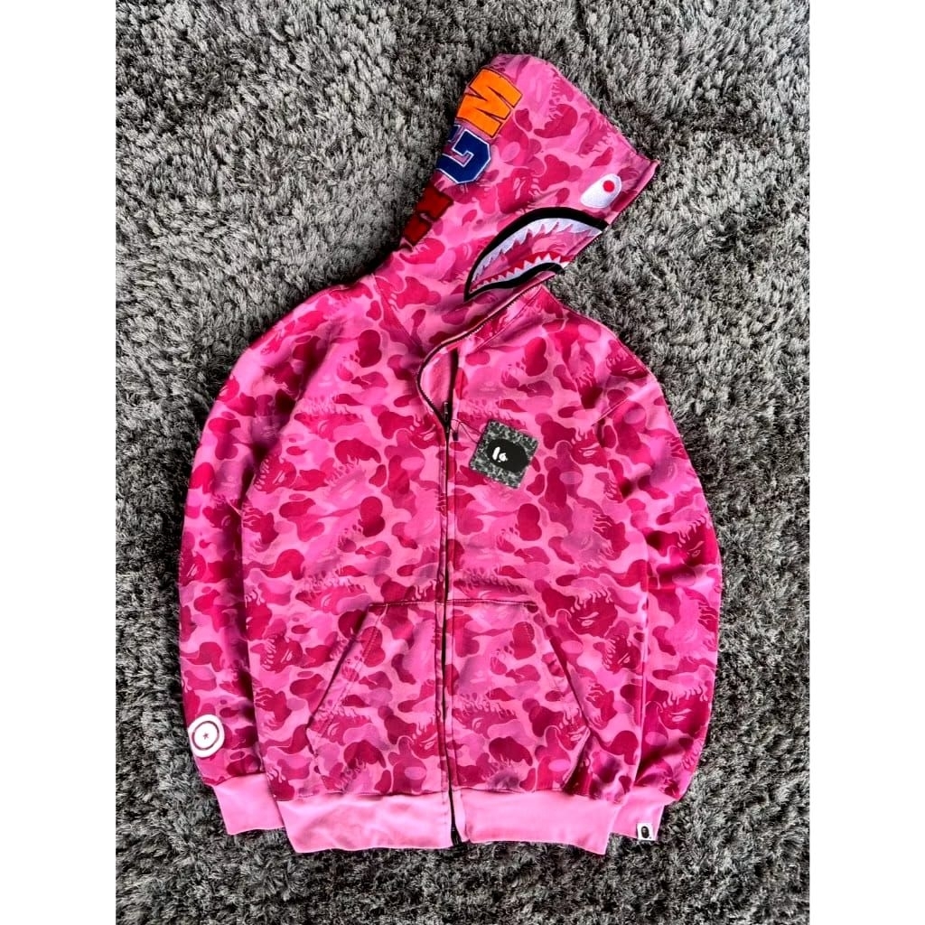 BAPE PINKFIR ZIPPER HOODIE