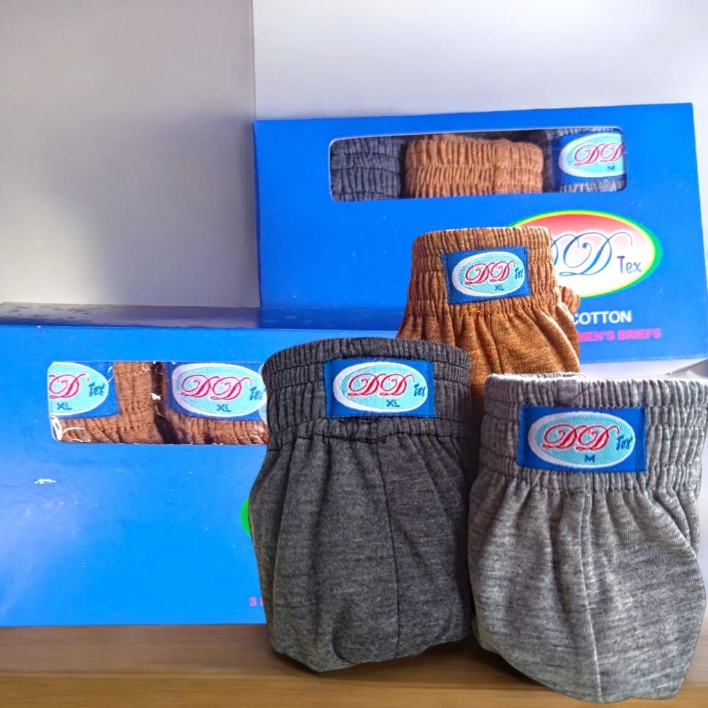 KATUN Mens CD DD ไซส์ S, M, L, XL, วัสดุผ้าฝ้าย XXL, เนื้อหา 3 ชิ้น