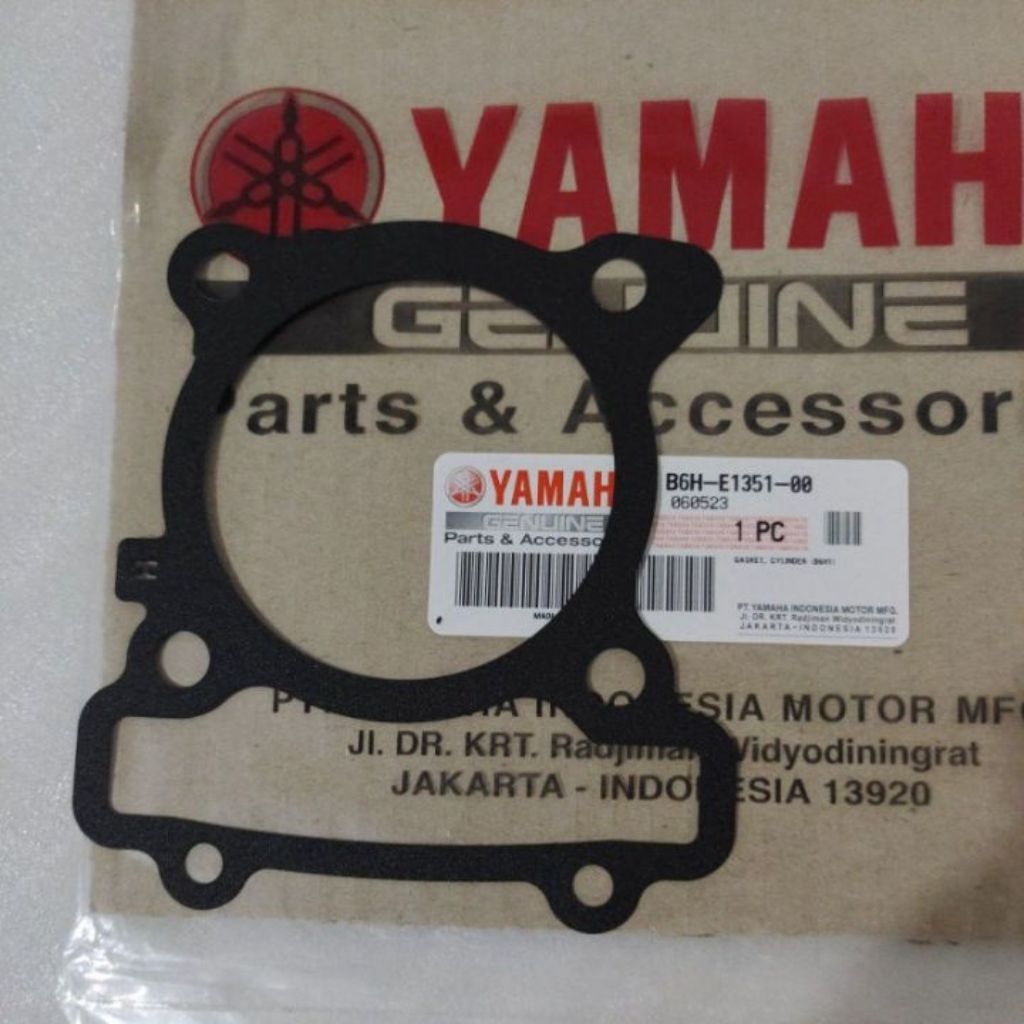 ปะเก็นบรรจุกระบอกบล็อกด้านล่าง Nmax ใหม่ 155 ใหม่ทั้งหมด Aerox 155 B6H-E1351-00 ของแท้ Yamaha YGP