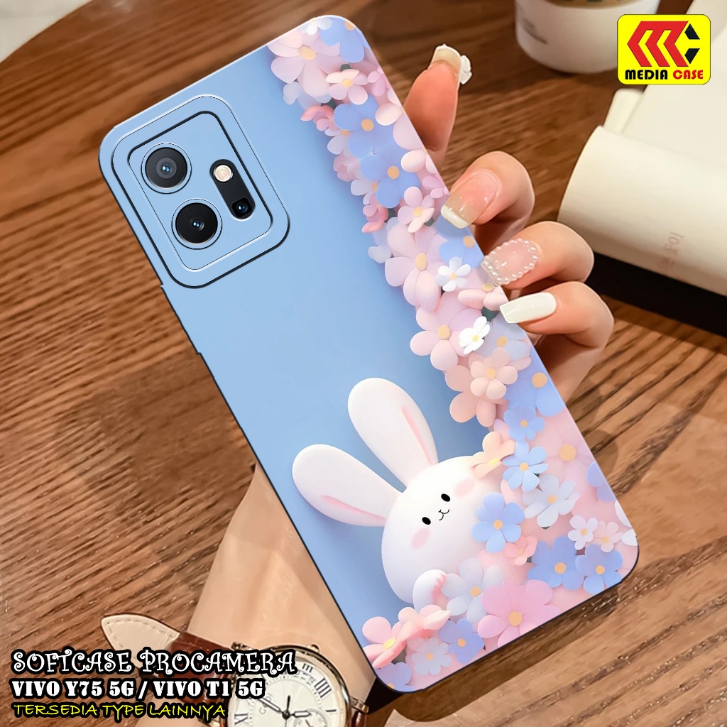 HP เคส VIVO Y75 5G / T1 5G ล่าสุด - เคสการ์ตูน Motif - เคส - VIVO T1 5G / Y75 5G Softcase - VIVO Y75