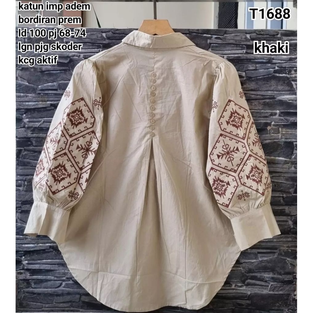 KEMEJA T1688 เสื้อปัก 1688