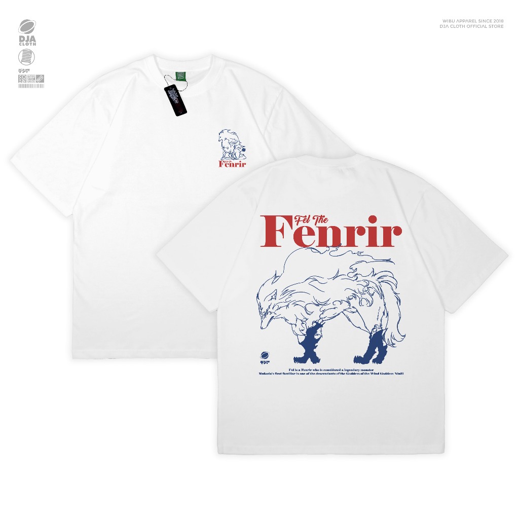 DJA Kaos Fel The Fenrir Tondemmo Skill de Isekai Campfire ทําอาหารใน Isekai เสื้อยืดอะนิเมะมังงะเสื้