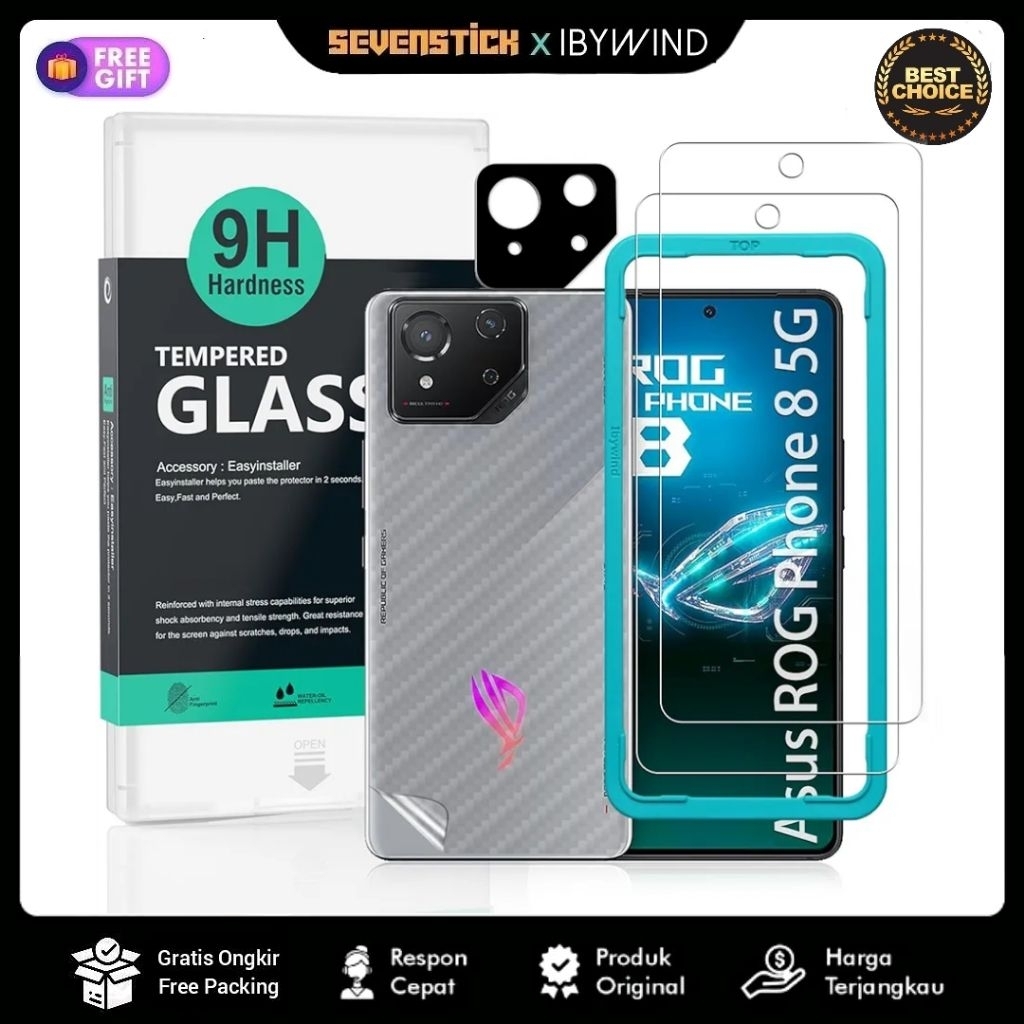 Ibywind กระจกนิรภัย Asus Rog Phone 8/ Rog 8 Pro 5g ติดตั้งง่าย