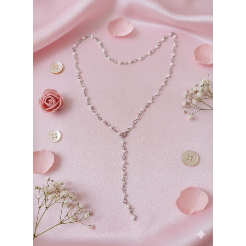 สร้อยคอวินเทจ Y2K | สร้อยคอแบบยาว | สร้อยคอ Hijab | สร้อยคอไม่ซีก | สร้อยคอยาว y2k