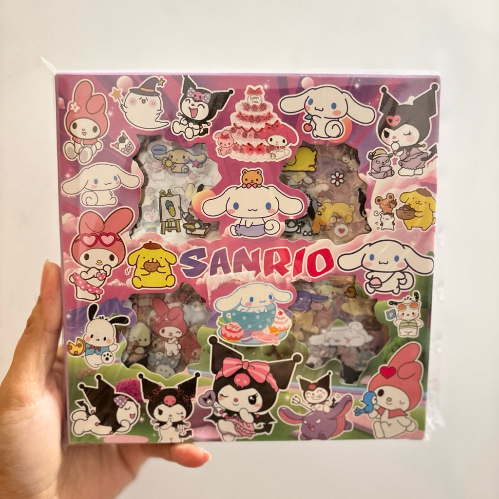 สติ๊กเกอร์ SENMU 2D CONTAIN 100 แผ่น SANRIO LABUBU MOMO ORIGINAL AESTHETIC VIRAL สติ๊กเกอร์ SANRIO C
