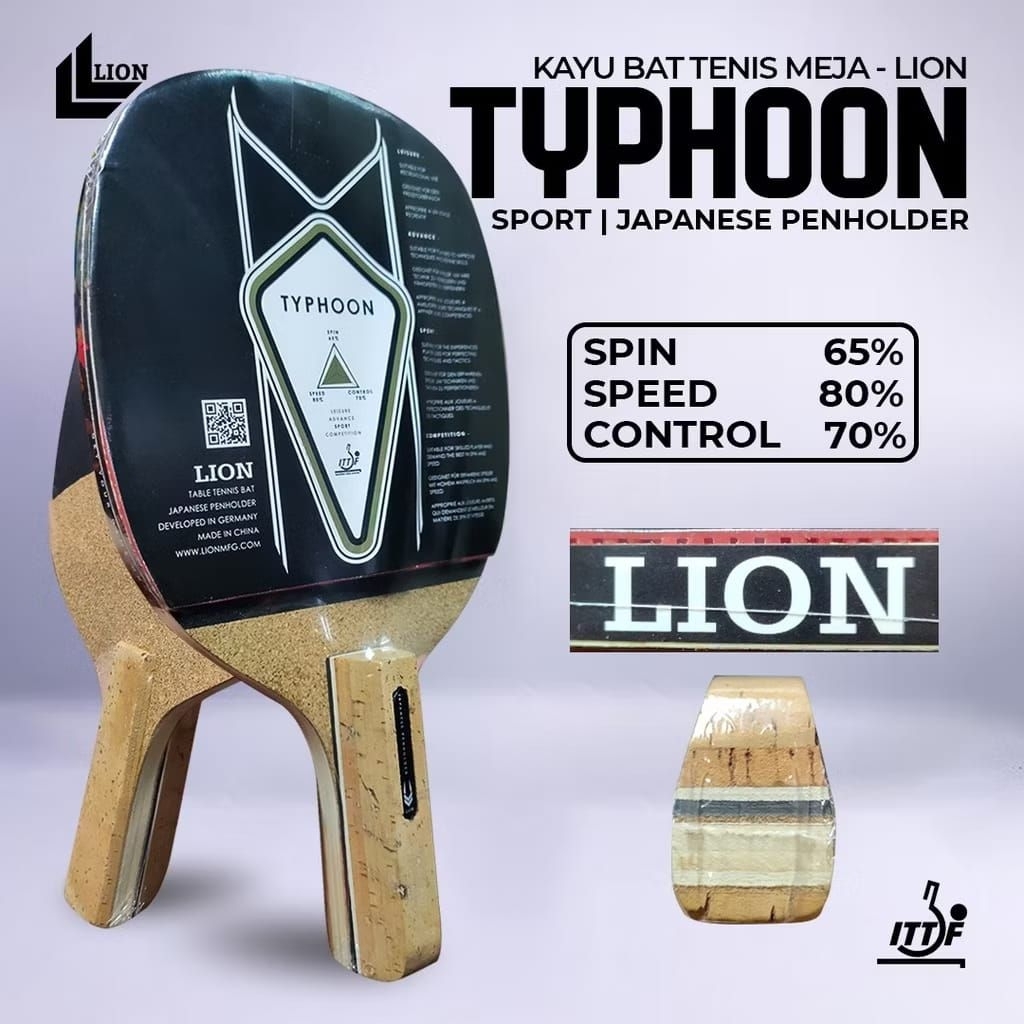 LION TYPHOON/BET PINGPONG LION PENHOLDER TYPHOON