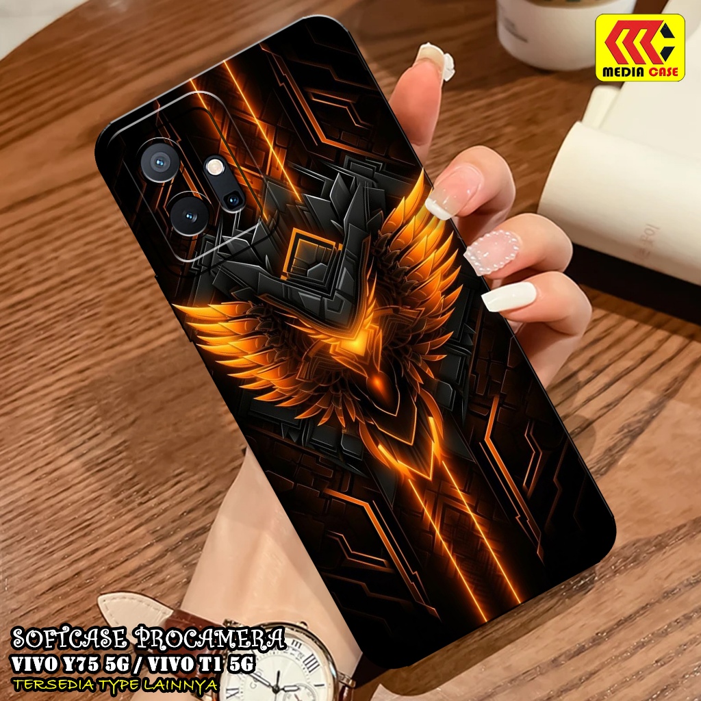 HP เคส VIVO Y75 5G / T1 5G ล่าสุด - เคสการ์ตูน Motif - เคส - VIVO T1 5G / Y75 5G Softcase - VIVO Y75