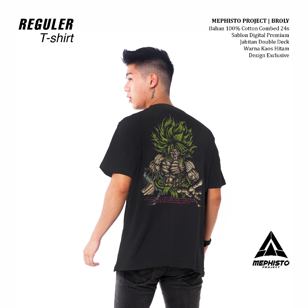 เมฟิสโต | เสื้อยืดแขนสั้น Dragon Ball Broly Anime Regular Fit