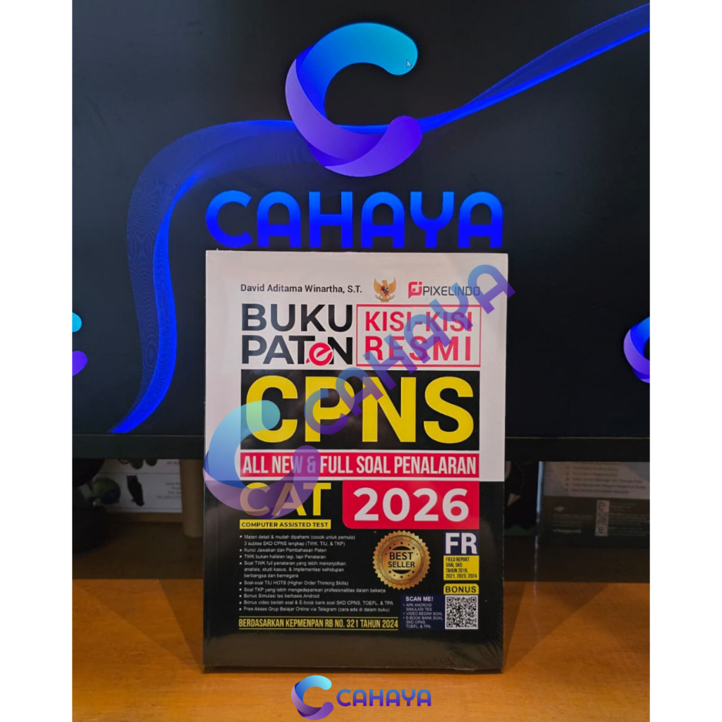 CPNS CAT 2026 PATENT BOOK อย่างเป็นทางการ CONTENT CPNS 2026 PIXILINDO PATENT ORIGINAL ของแท้ 100%