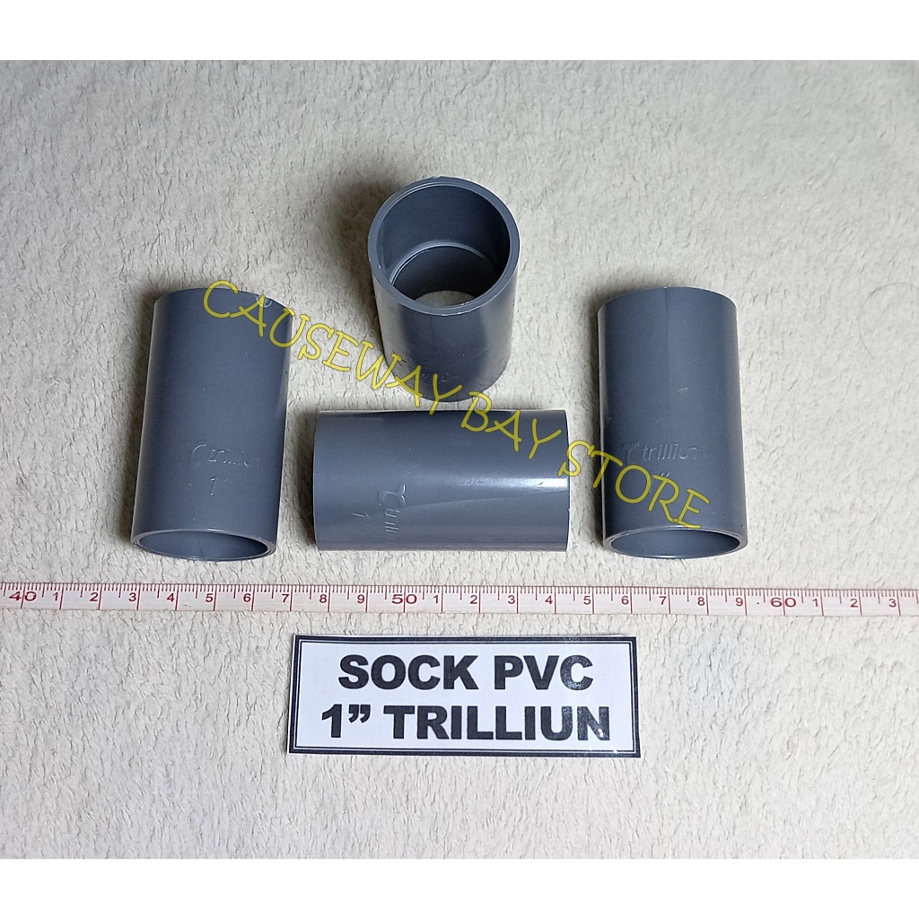 1" TRILLION PVC SOCK