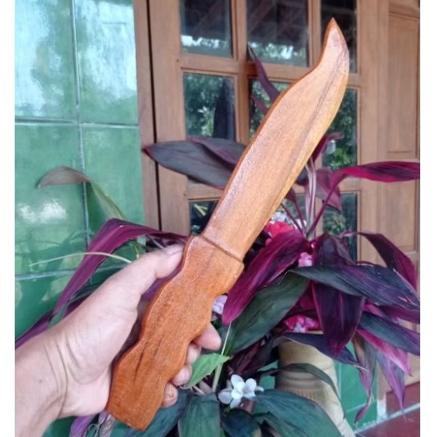 WOODEN TOY DAGGER - TRAINING DAGGER - WOODEN SANGKUR - WOODEN DAGGER - KRIPEN DAGGER - จอแสดงผล DAGG