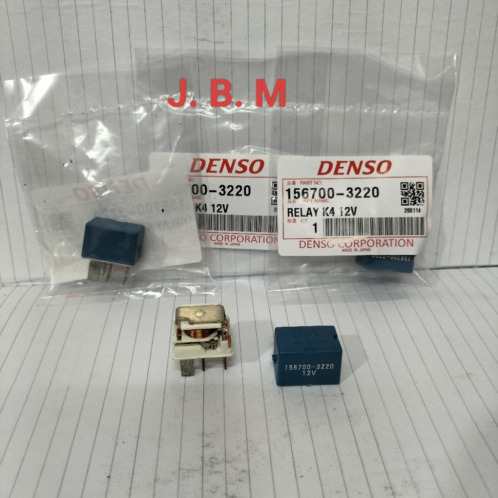 12V UNIVERSAL BLUE RELAY 4 ขา DENSO คุณภาพสูง