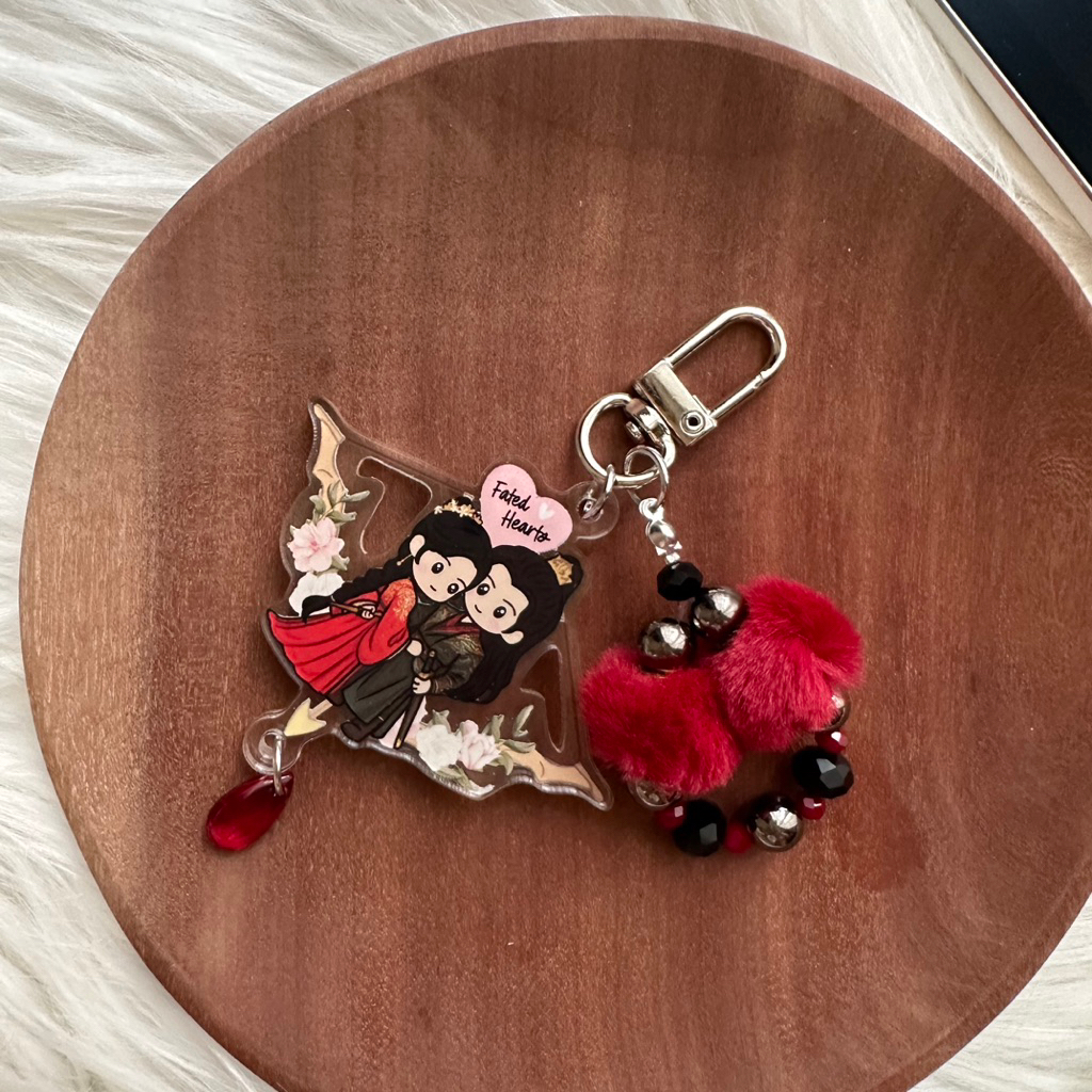 GANTUNGAN พวงกุญแจกระเป๋าอะคริลิค / พวงกุญแจอะคริลิค CDrama Fated Hearts Chen ZheYuan