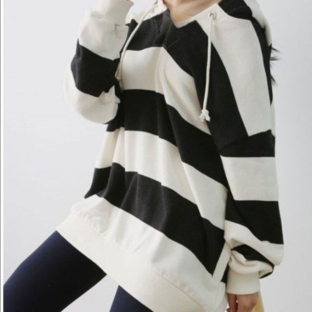 Best Made in Korea Stripped Hoodie