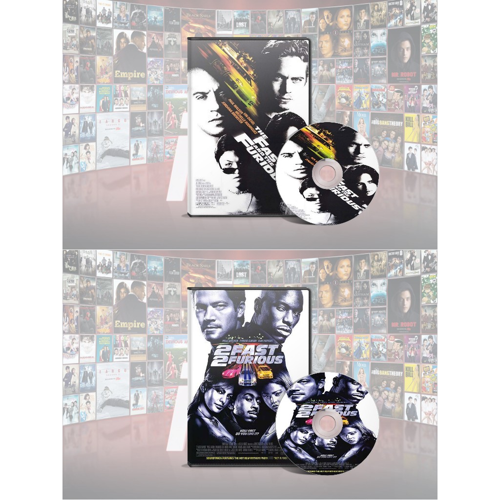 ดีวีดี The Fast And The Furious (2001) + DVD 2 Fast 2 Furious (2003)