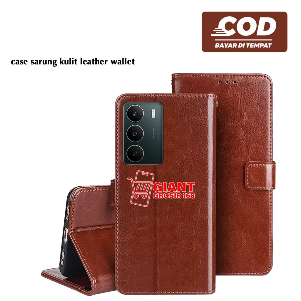 Flip Case Leather Book Cover Leather Material + Wallet Case Realme C71