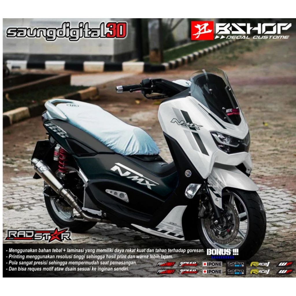 สติ๊กเกอร์รูปลอก Yamaha Nmax Simple NMX 155