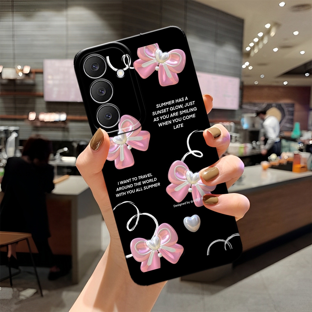 HP ล่าสุด Samsung S25 FE 2025 Softcase - เคสแฟชั่นสีดํา - เคส Samsung S25 FE 2025 - เคส Pro Camera S