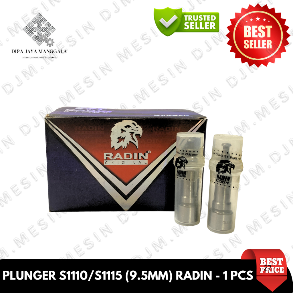 S1110-1115 Plunger/ Plannyur / ปั๊มดีเซล (9.5mm) Radin Plunger ZS1110 S1110 ZH1115 S1115 ZH1115 ยี่ห