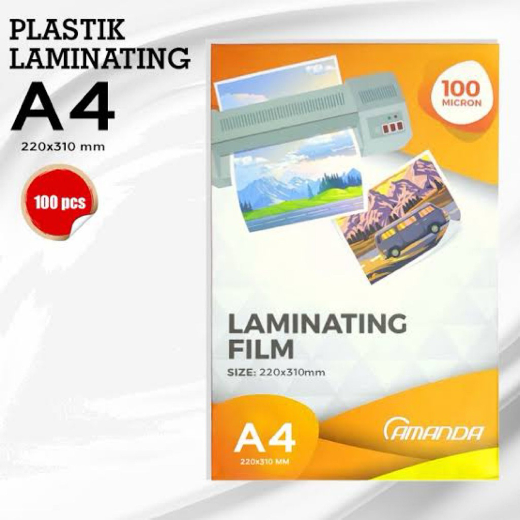(PAK) เคลือบ A4 Amanda 100 Micron / พลาสติก