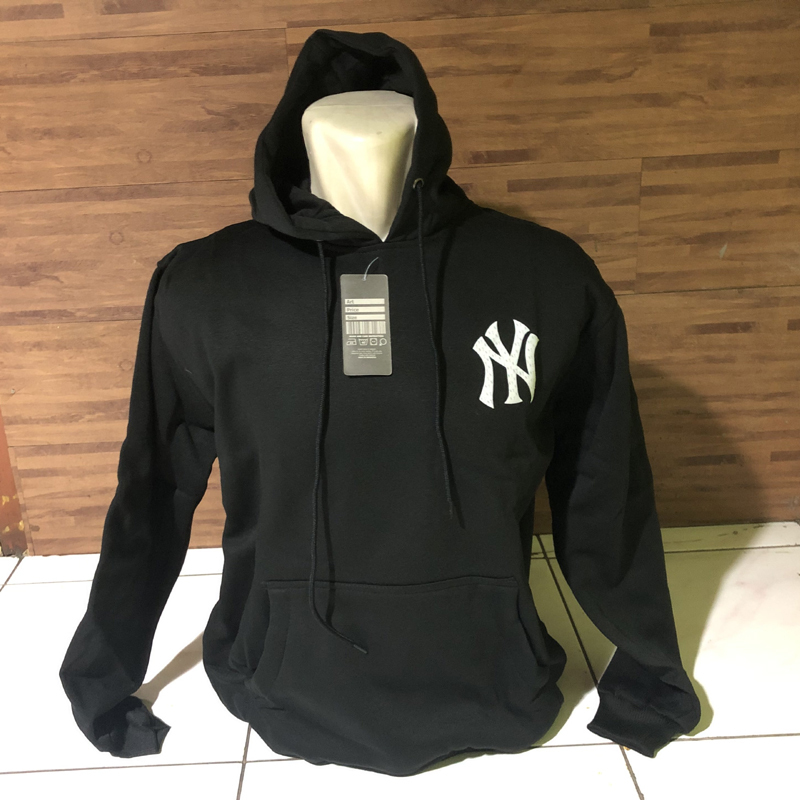 MLB Korea NY Logo Hoodie Cotton Fleece Material สบายเท่