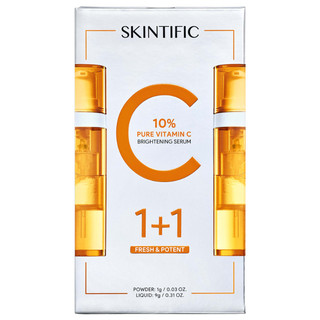 skintific 10% Pure Vitamin C Brightening Serum size : 9+1gr