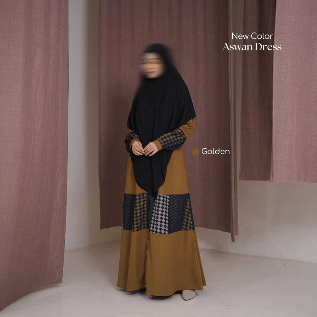 KUPNAD Gamis ผู้หญิงมุสลิมที่สง่างามสําหรับ Umah และ Hajj – Aswan Dress ที่เป็นมิตรต่อการการพยาบาลสี