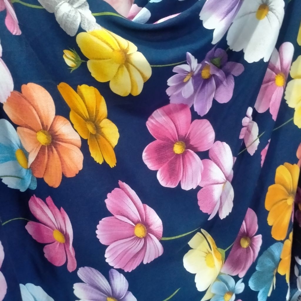 KATUN ผ้าคอตตอนเรยอน_Digital Print Cotton_Premium Rayon Cotton..ราคาต่อครึ่งเมตร (0.5 mtr)