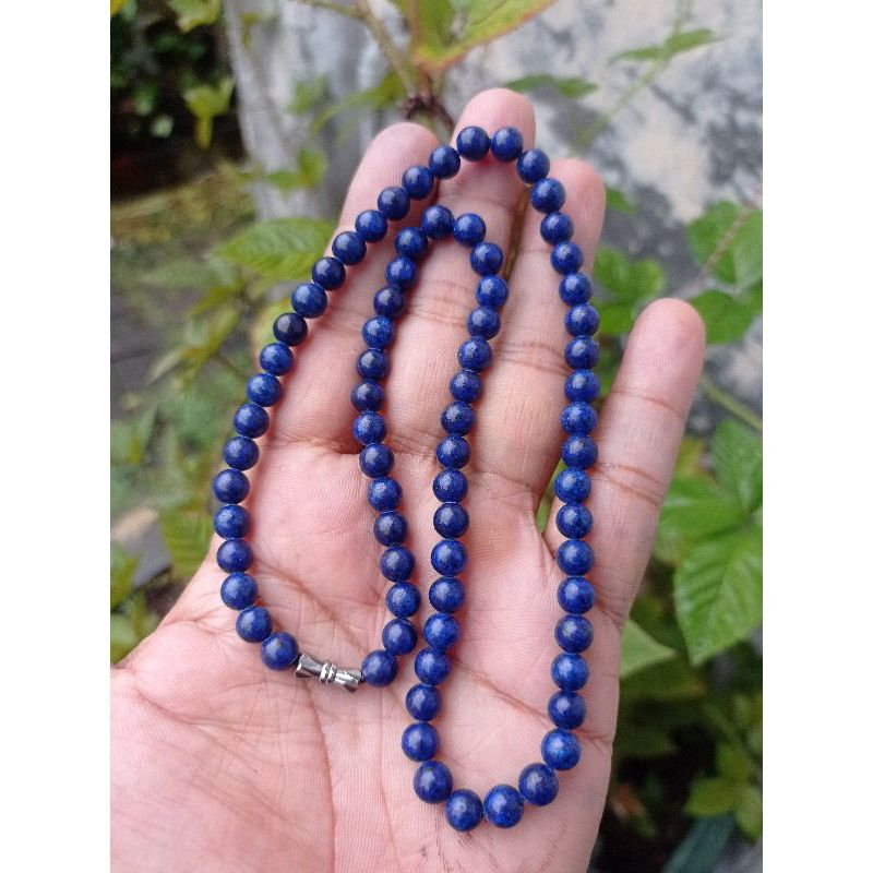 LAPIZ LAZULI STONE NECKLACE DIM 6 MM