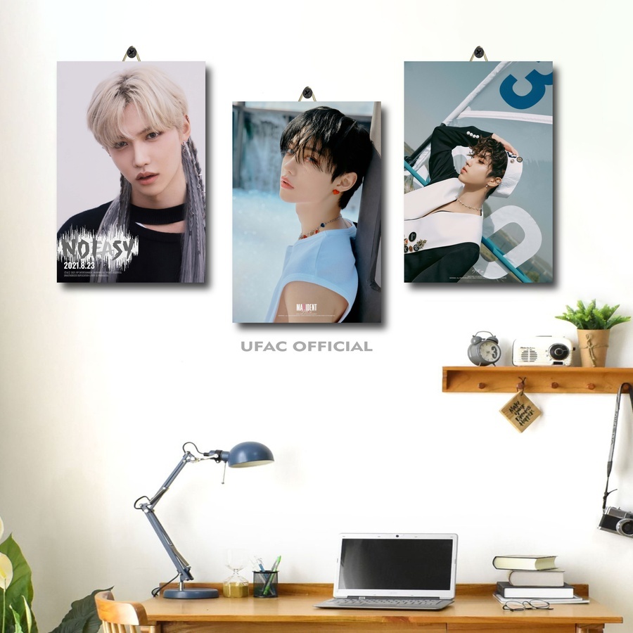 Aesthetic Kpop Room Poster Stray Kids Member / Ufak Official / ตกแต่งห้องไม้ / IWD|K9Z8Y