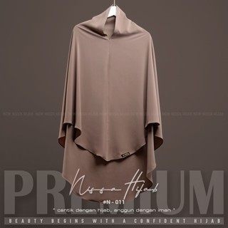 Khimar Syar'i Instan Non Pad Bahan Marbella Anti Uv (Dark Series) Nissa Hijab1