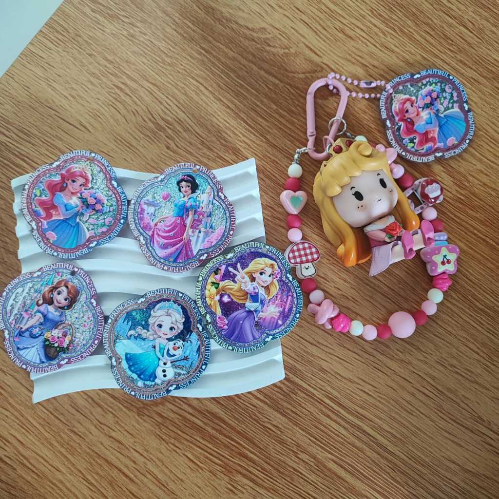 สตรี - อะคริลิค Peko / Mofusand / Hello Kitty / Huntrix / Princess / จี้ตัวอักษร Twinkle